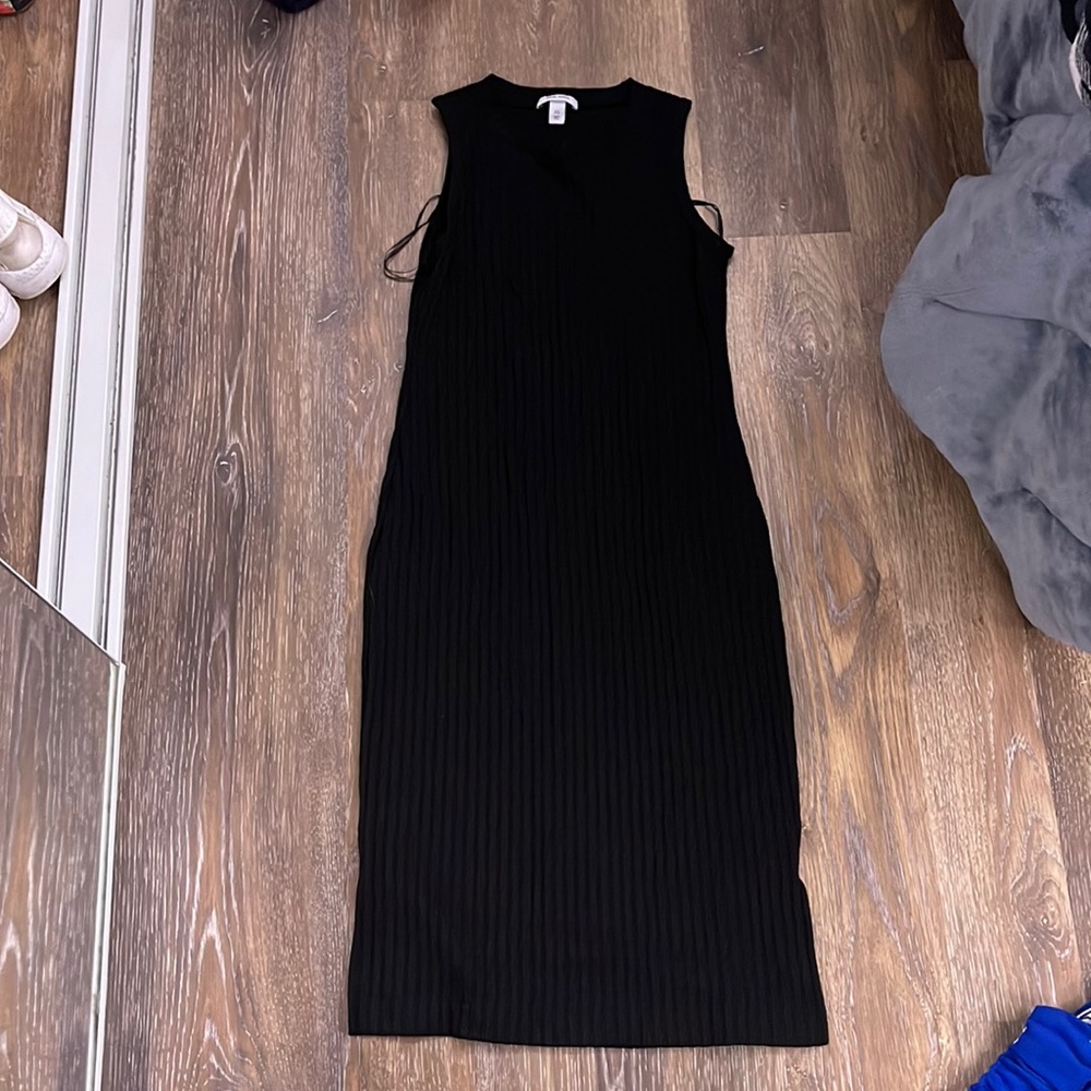 Black tight fitting dress